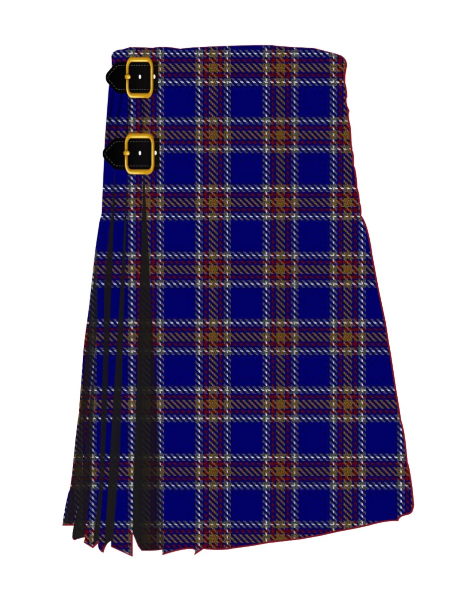 Blue Rust Tartan Kilt