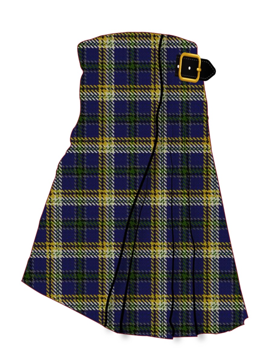 Bog Myrtle Corner Tartan Kilt