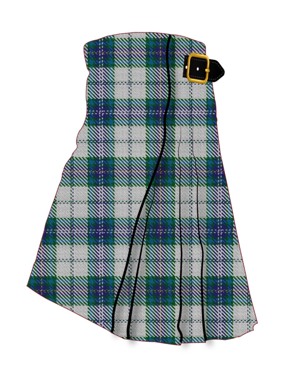 Borderland Dress (Estimated threadcount Tartan Kilt
