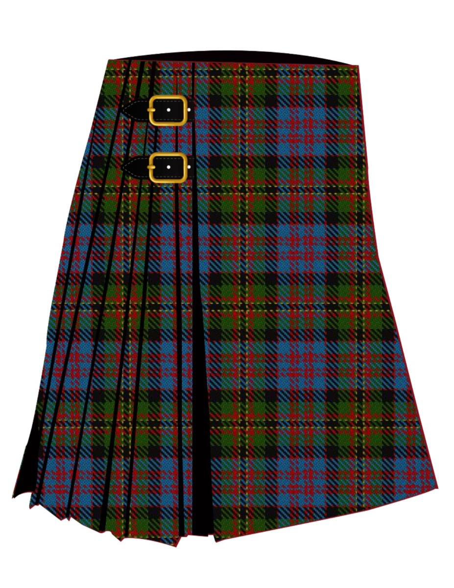 Bowie, Black Tartan Kilt