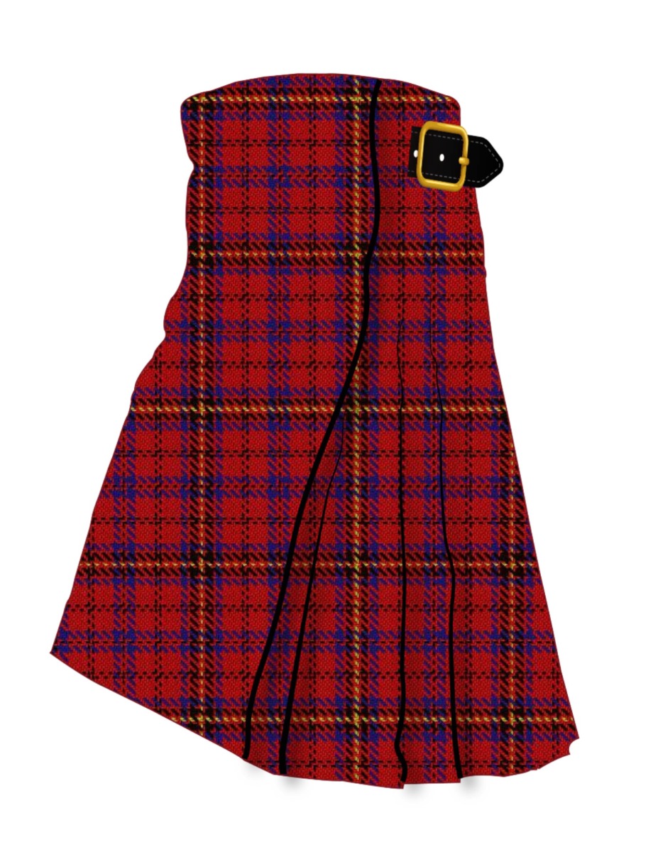 Bracken Tartan Kilt Side Brad Majors Tartan Kilt