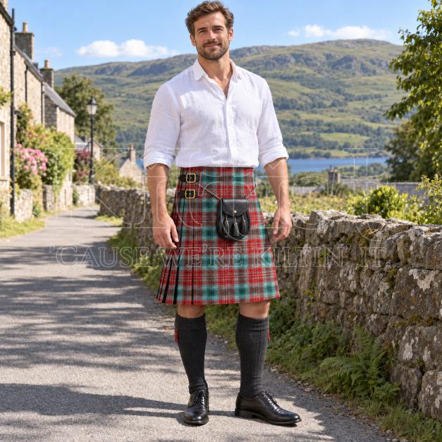 British Columbia Tartan Kilt for Mens