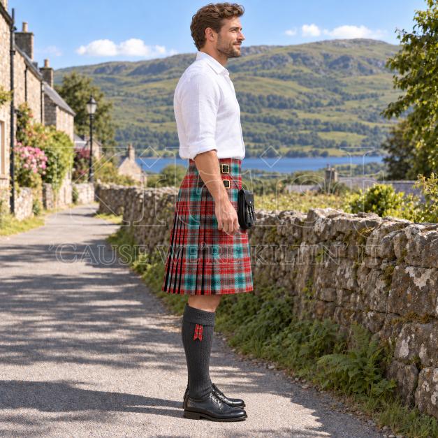 British Columbia Tartan Kilt Mens
