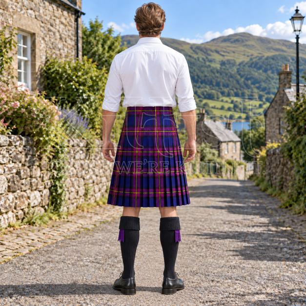 British Energy Tartan Kilt for Mens