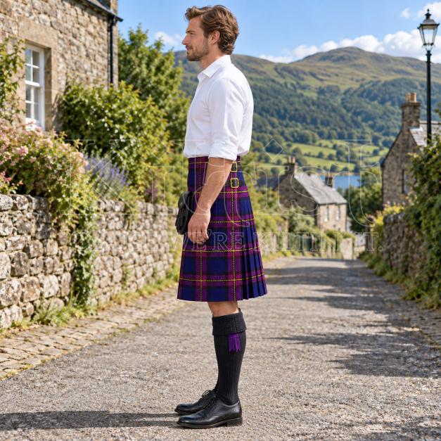 British Energy Tartan Kilt Mens