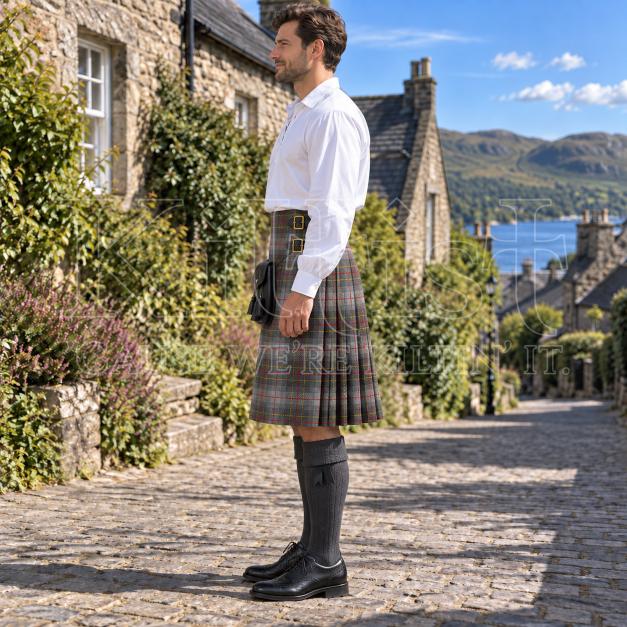 Men's Brodie Silver Tartan Kilt 
