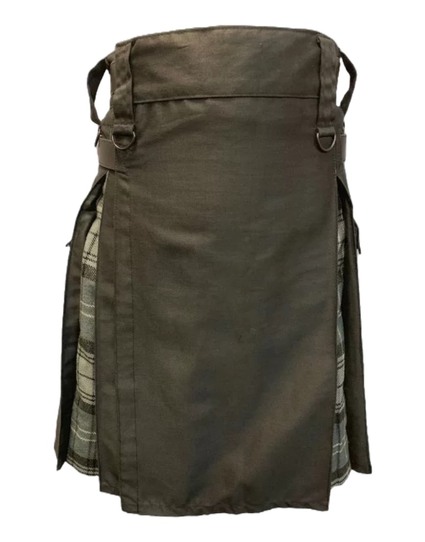 Brown Hybrid Utility Kilt for Men