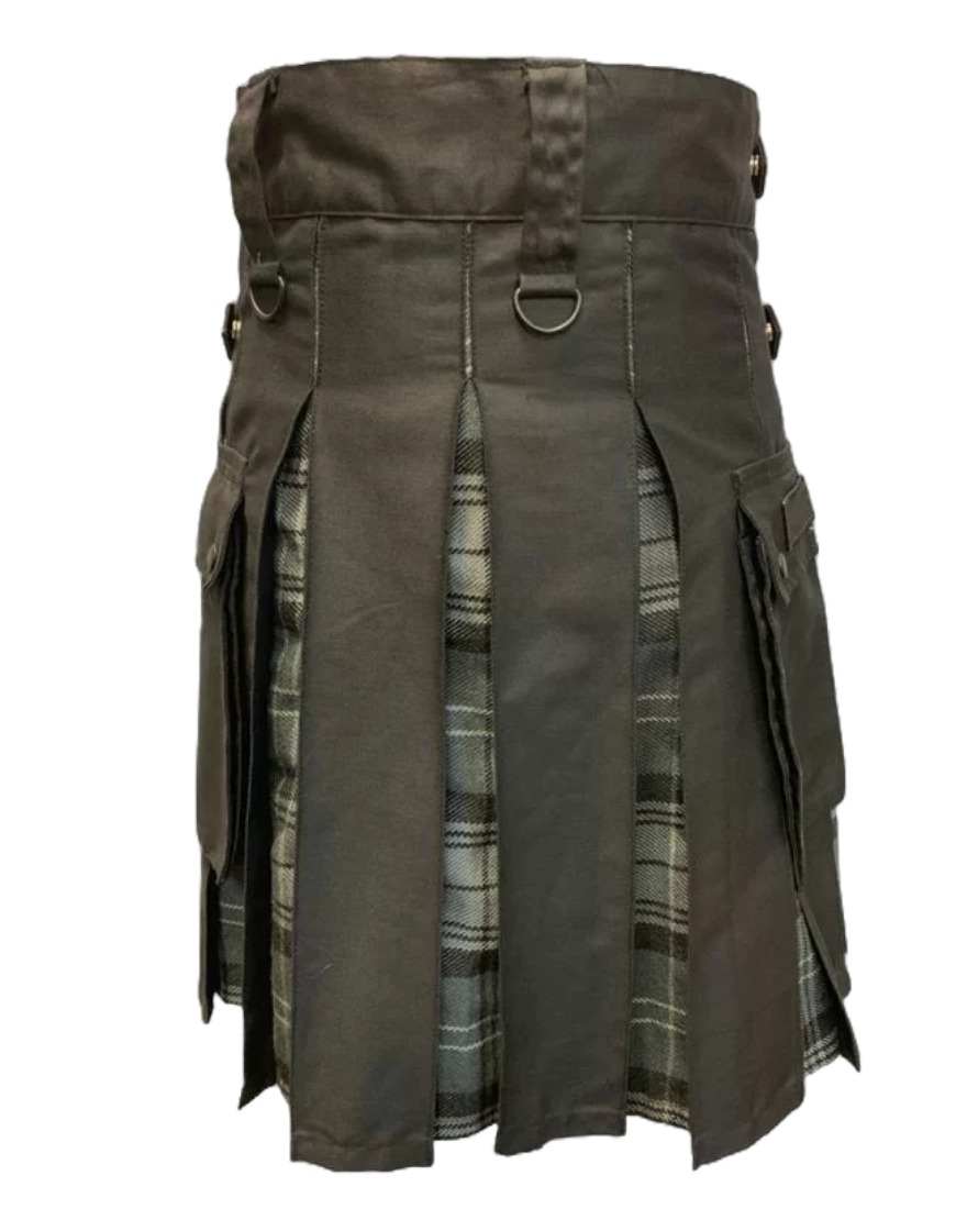 Brown Hybrid Utility Kilt for Men