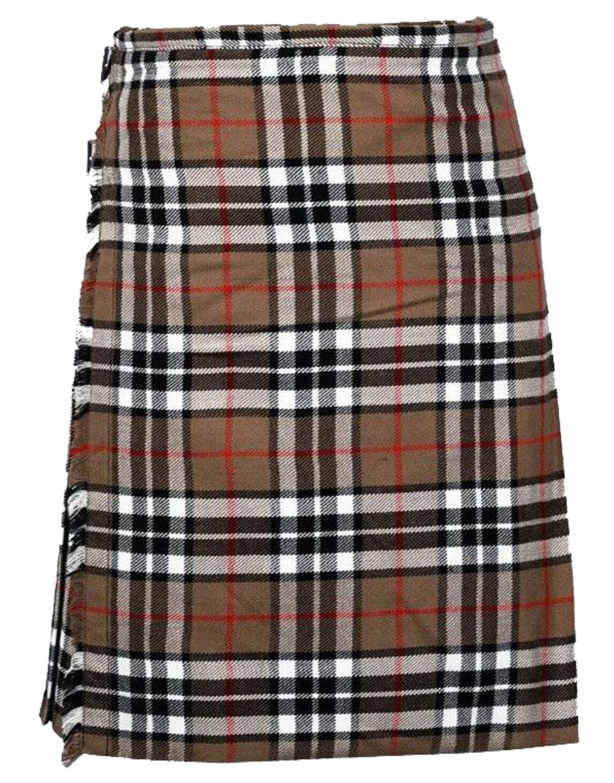 Camel Of Thompson Tartan Kilt
