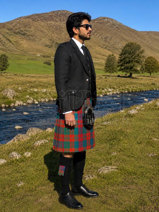 Ancient Clan Gow Tartan Kilt