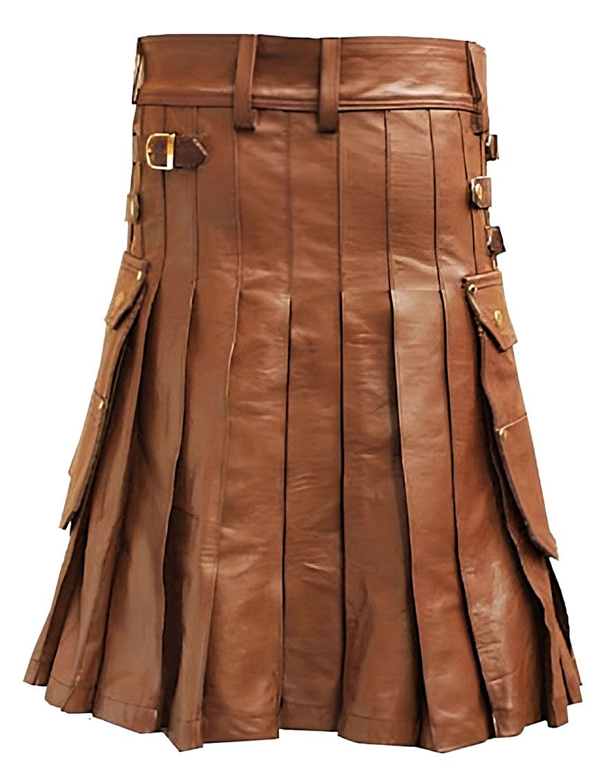 Classical Bouncer Leather Kilt	