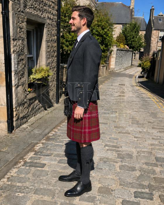 Crawford Weathered  Tartan Kilt for men