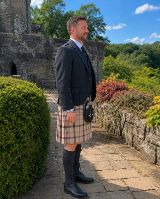 Tartan Camel Kilt for Men