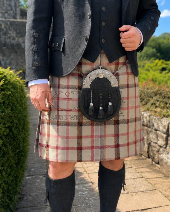 Men’s Camel Tartan Kilt 