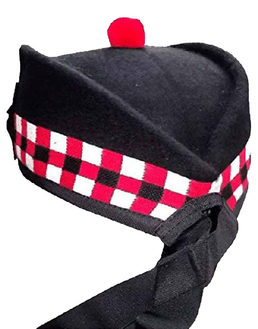 Scottish Diced Glengarry Piper Highland Hat