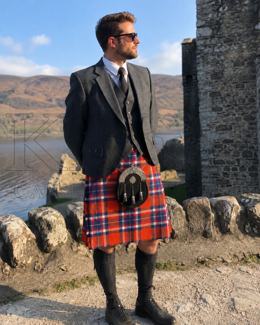 Mens Netherlands Tartan Kilt