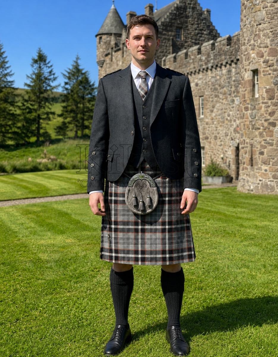 Grey Stewart Tartan Men’s Kilt