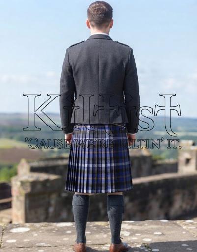 Eurasian Otter Dòbhran Tartan Kilt for Men