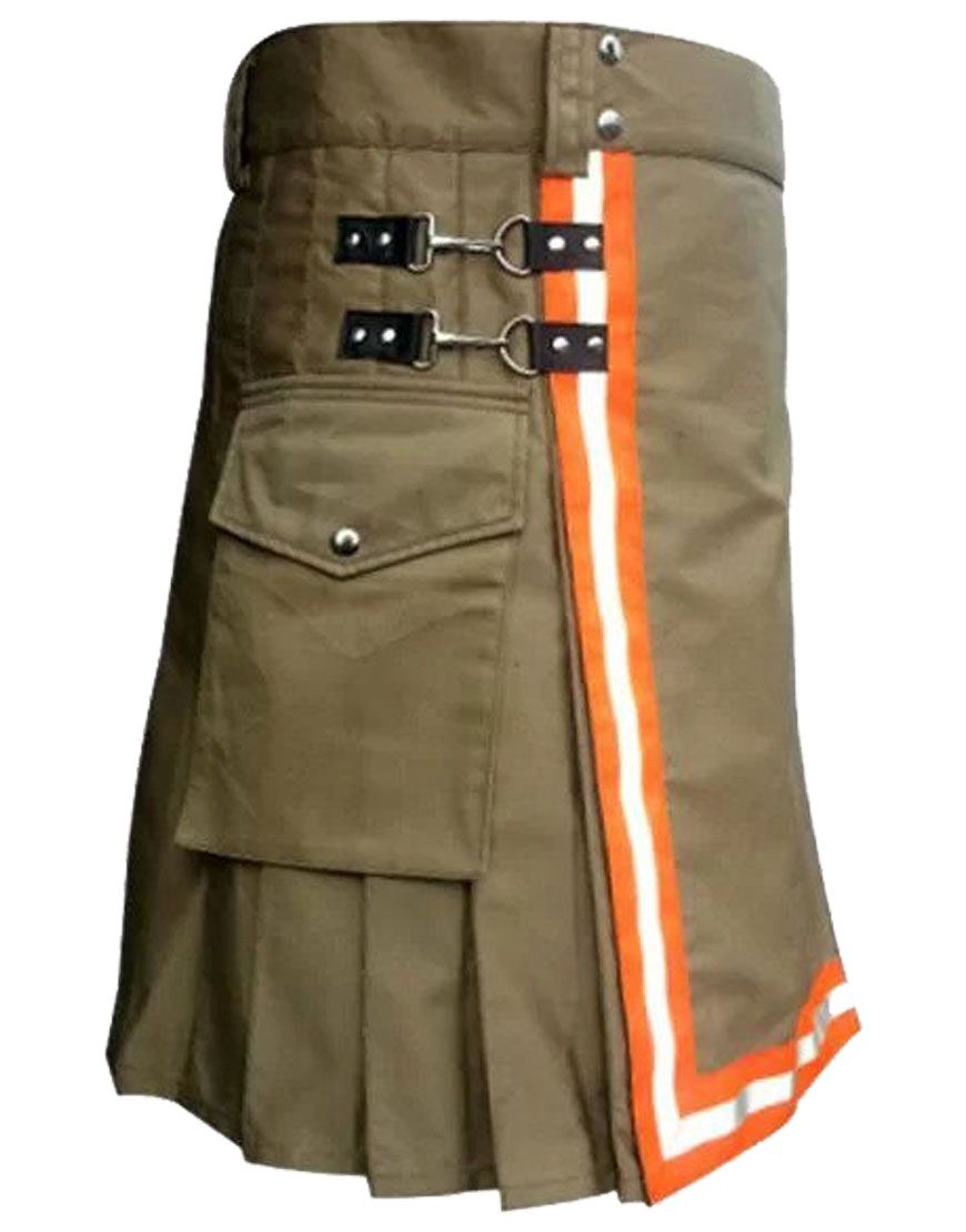 Fire Fighter Brown Utility Kilt