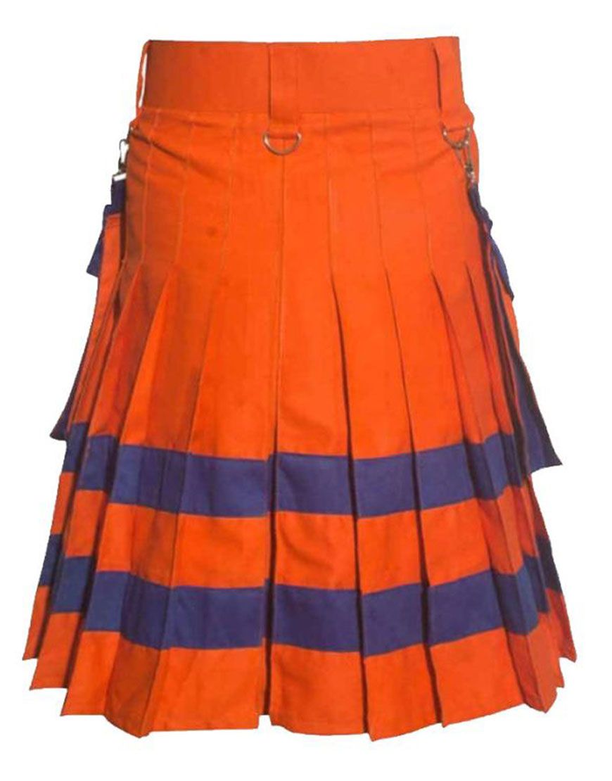 Fire Fighter Orange Utility Kilt