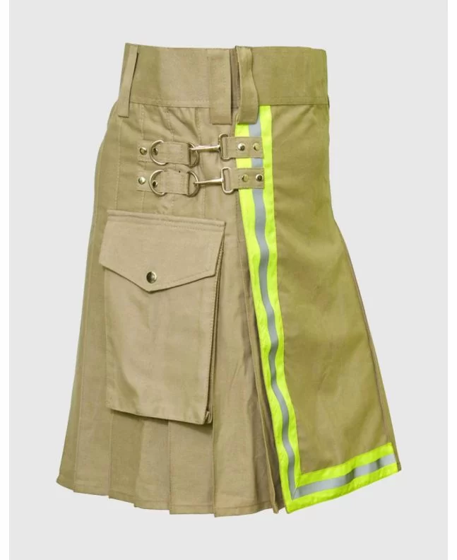 Khaki Firefighter High Visibility Kilt
