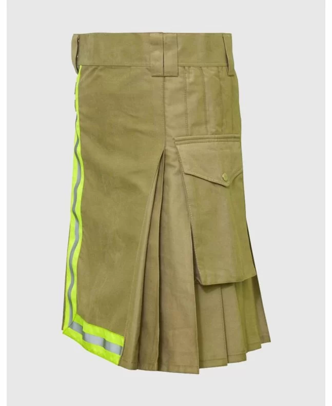 Khaki Firefighter High Visibility Kilt