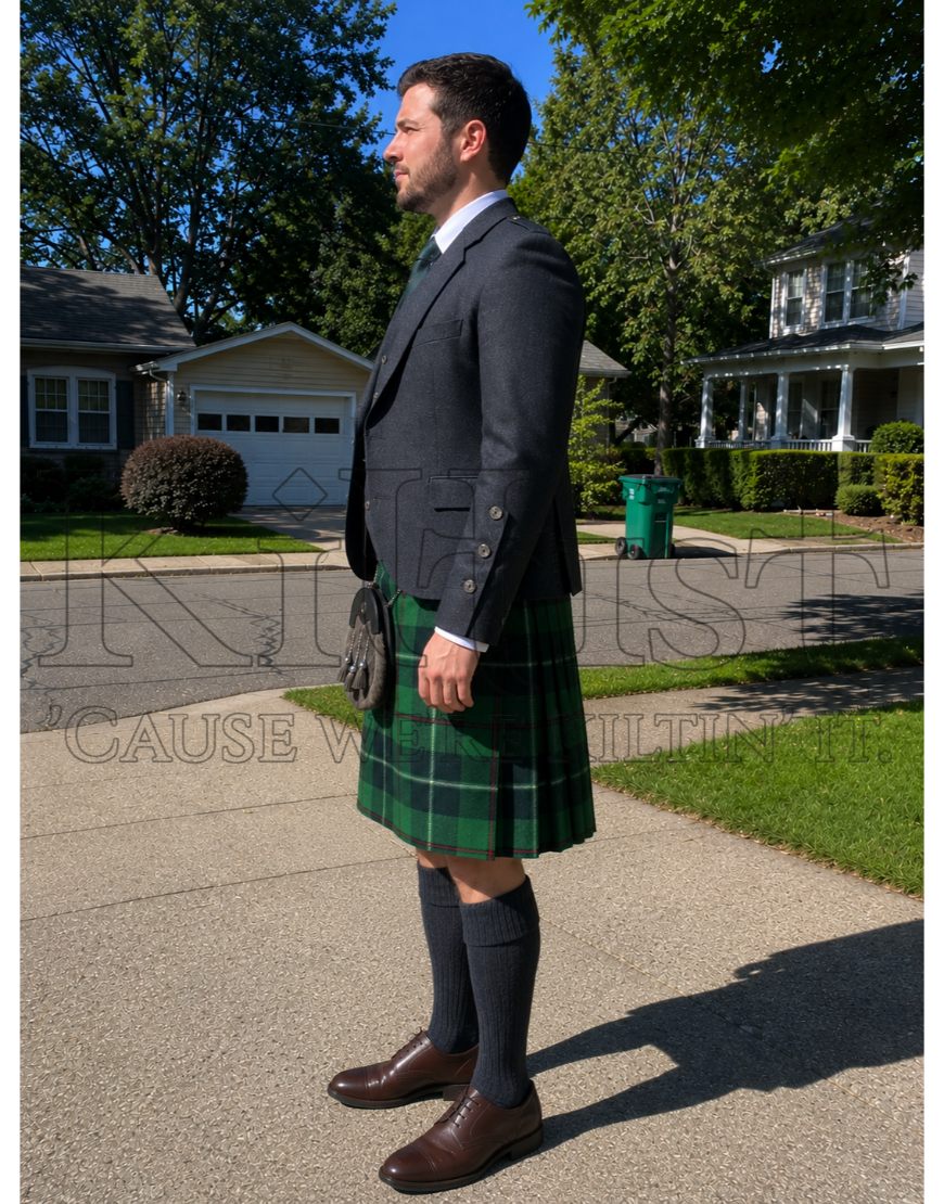 Galloway huting Modern kilt side view