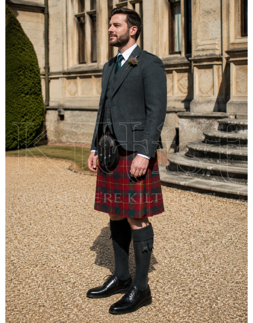 Traditional County Galway Tartan Kilt