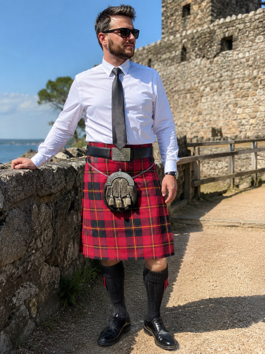 German flag tartan kilt
