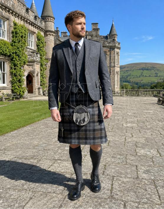 Graham of Menteith Tartan Weathered Kilt