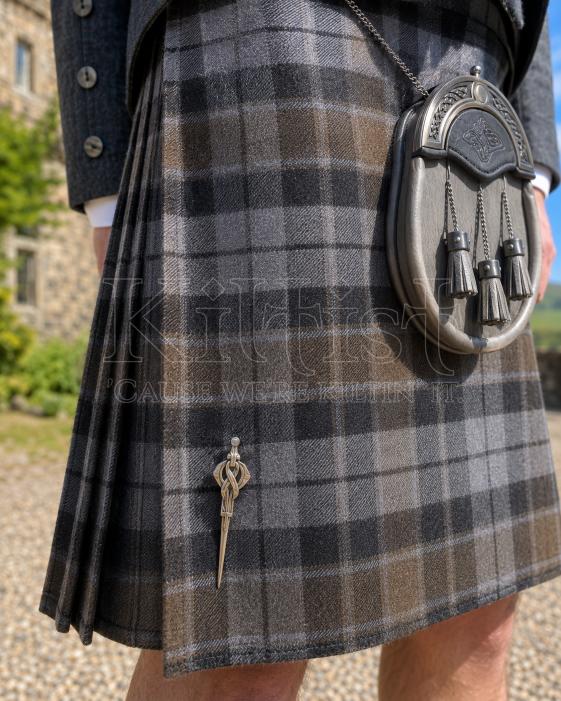 Graham of Menteith Weathered tartan kilt 