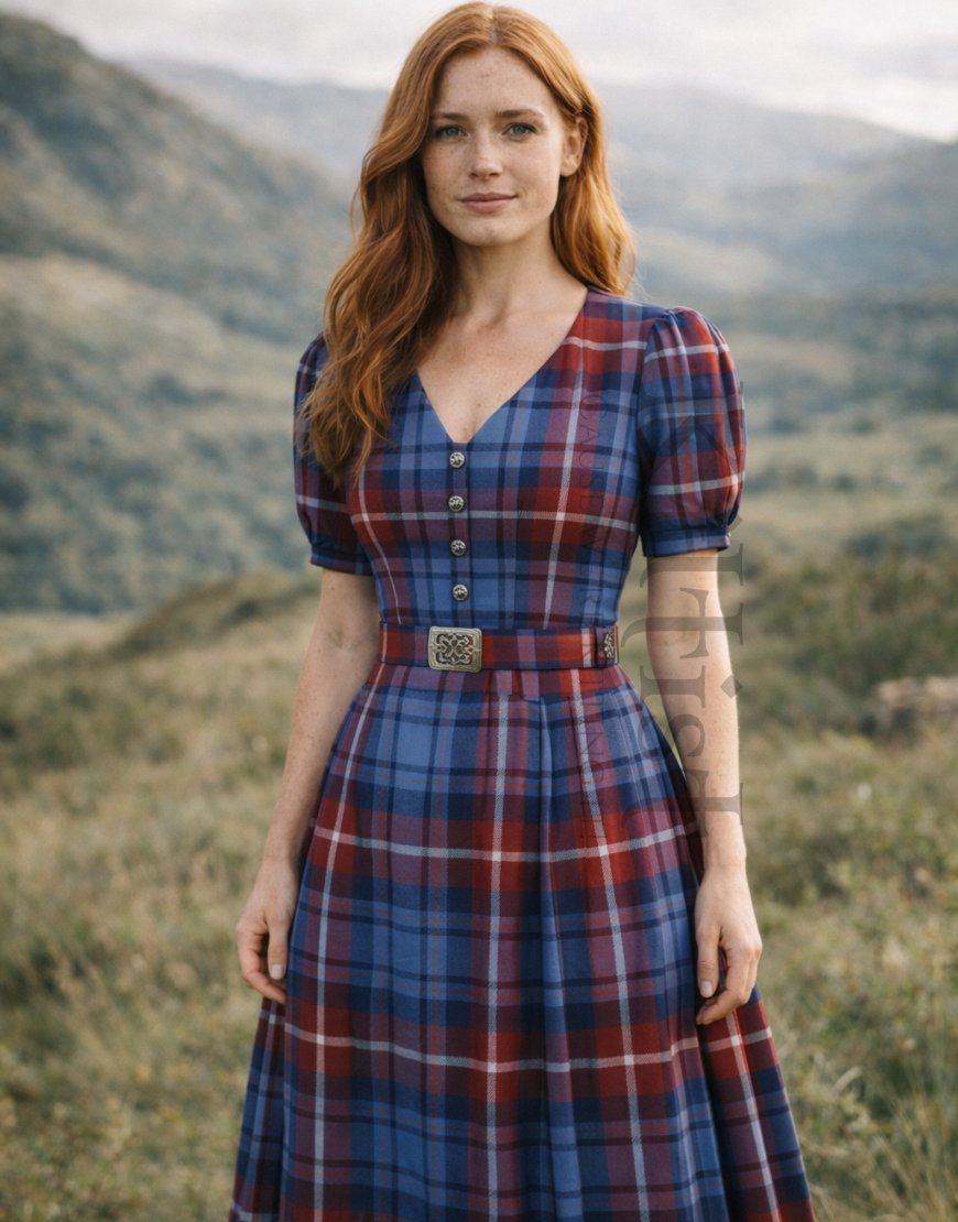 Grier - Greer Tartan Dress for Women