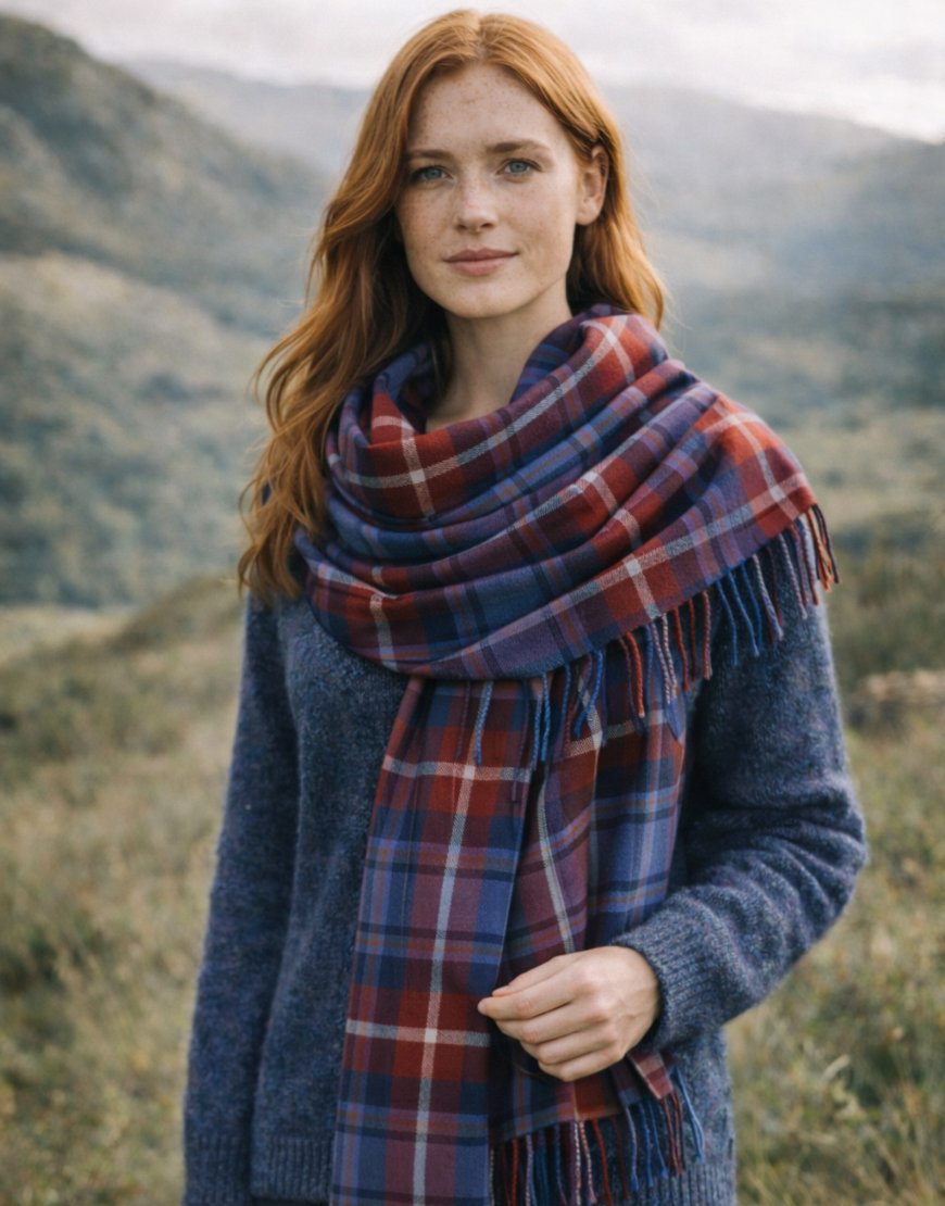 Greer Tartan Scarf for Women