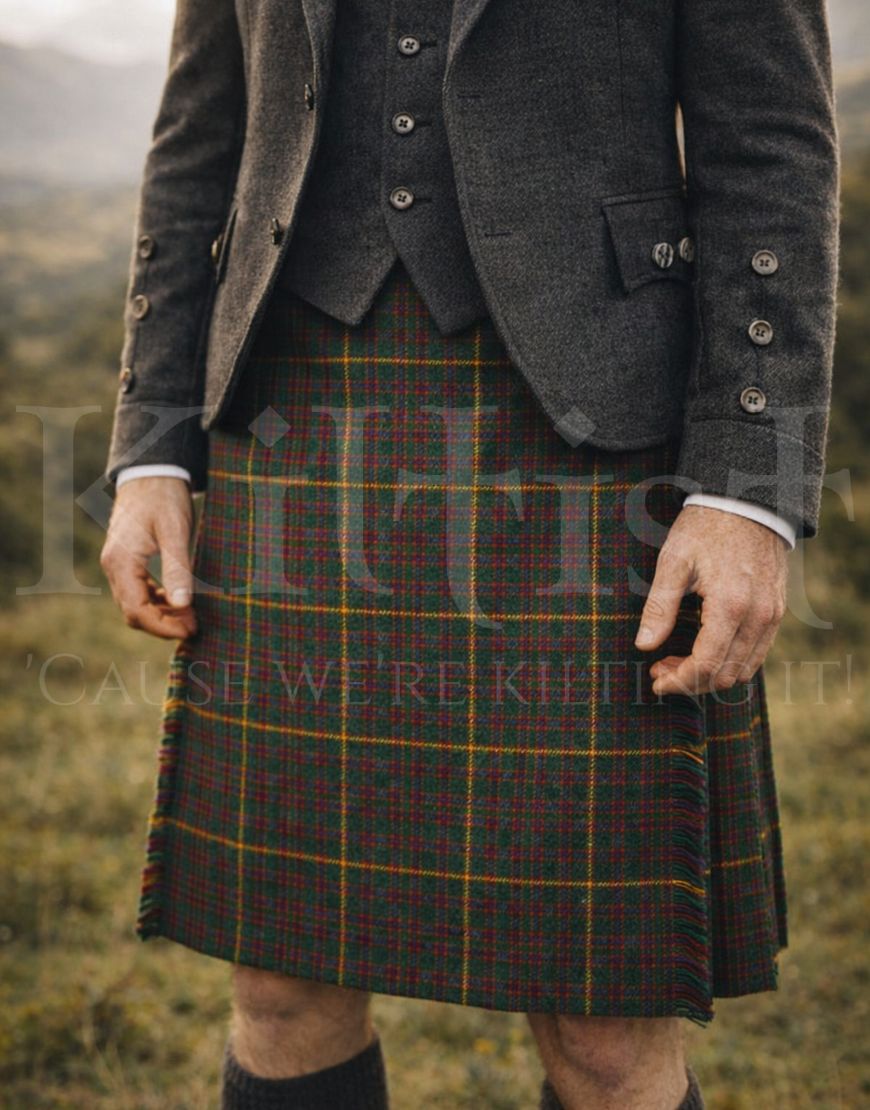 Hall Tartan Kilt for Men | Traditional Hall Clan Tartan Kilt