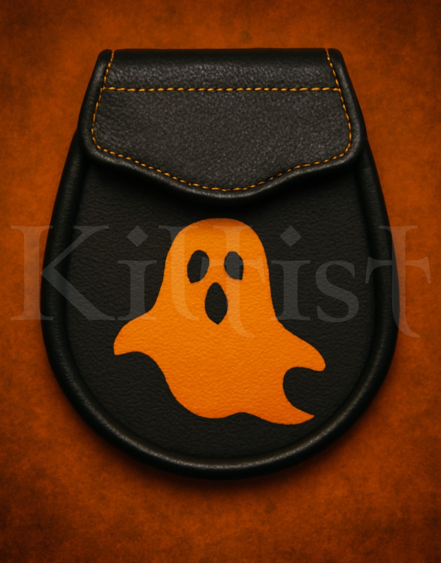 Halloween Ghost Leather Sporran