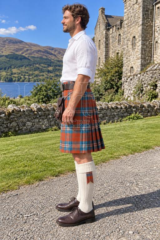 Men's Irn Bru Tartan Kilt 