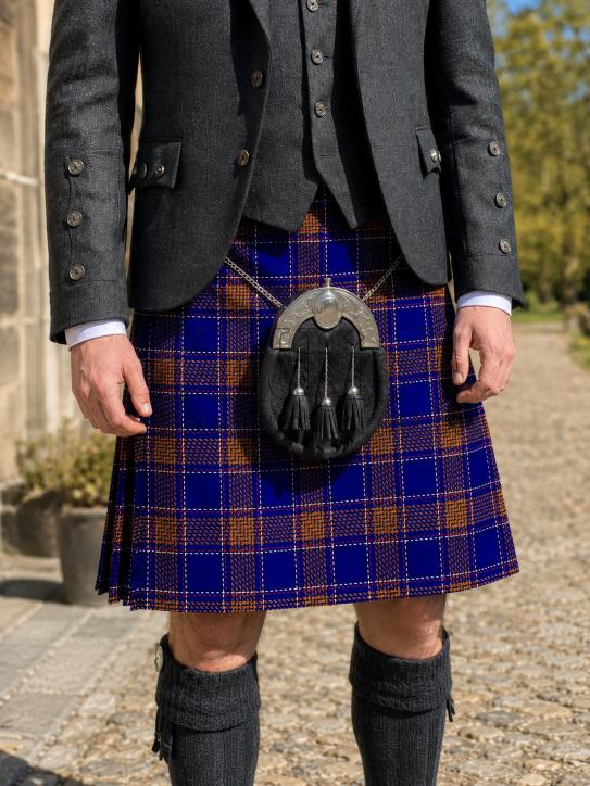 Blue Rust Tartan Kilt for Men