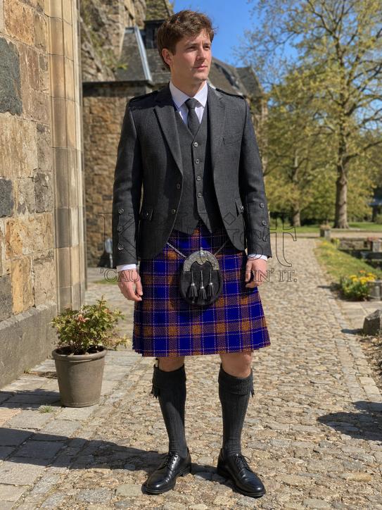 Tartan Blue Rust Kilt for Men