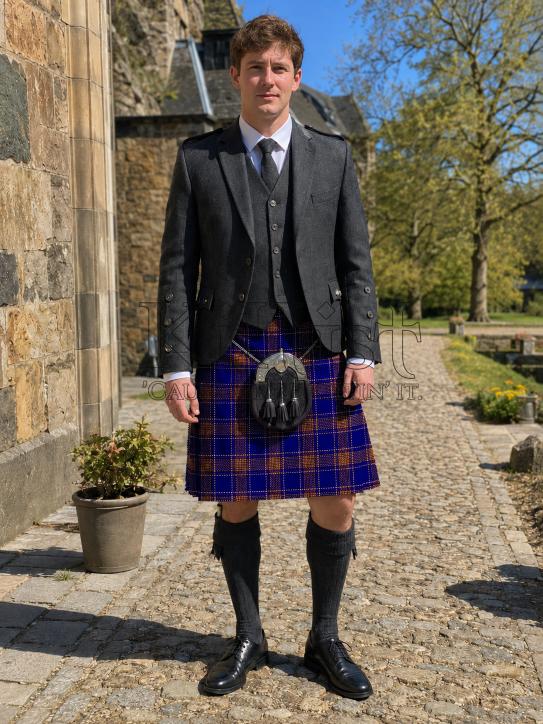 Men’s Blue Rust Tartan Kilt