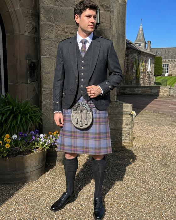 Lavender Mist Men’s Tartan Kilt