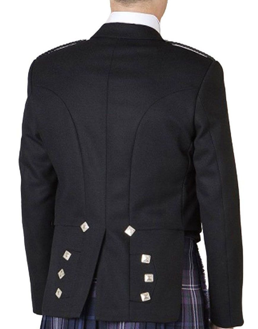 Men's Prince Charlie Kilt Jacket With Vest`