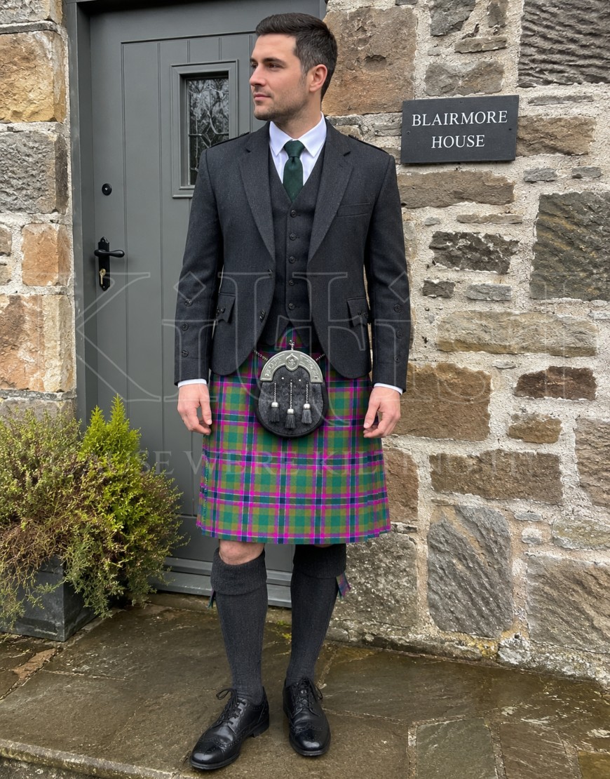 Mens Dunans Rising Tartan Kilt