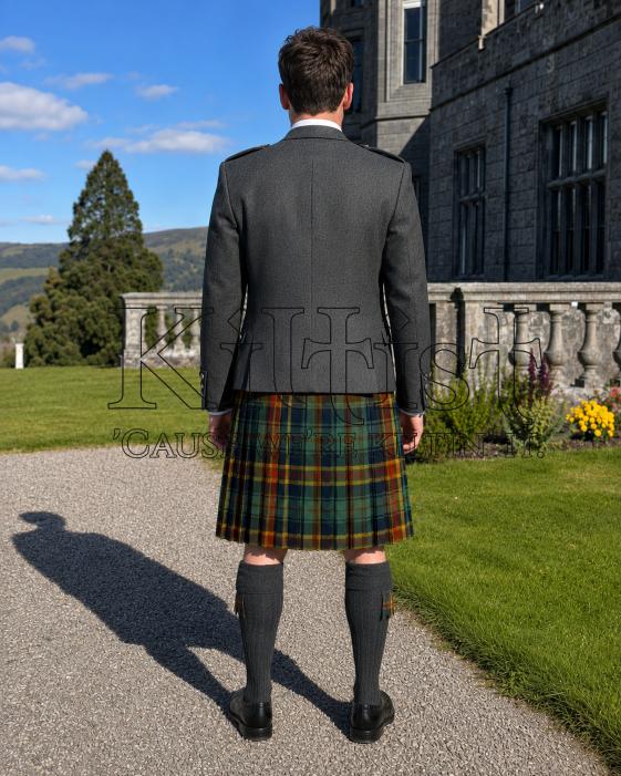 Heritage Woodland Kilt for Men Tartan