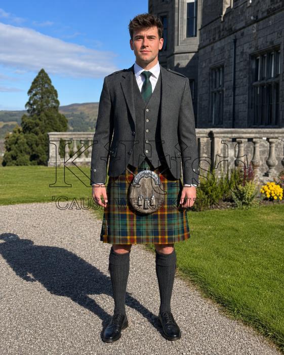 Heritage Woodland Tartan Kilt for Men