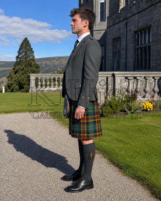Tartan Heritage Woodland Kilt for Men