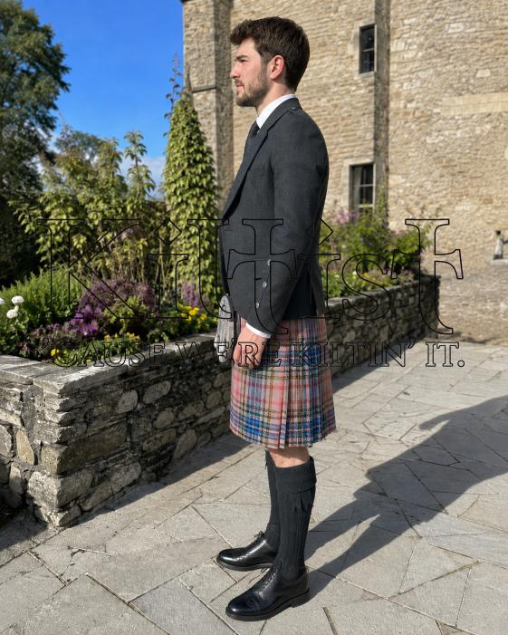 Pink Castle Tartan Kilt for Men