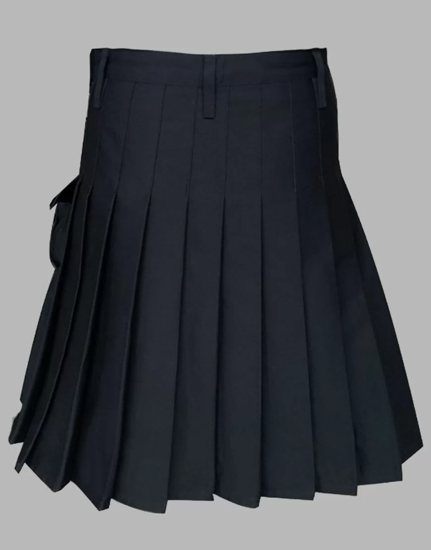Police Black Utility Kilt