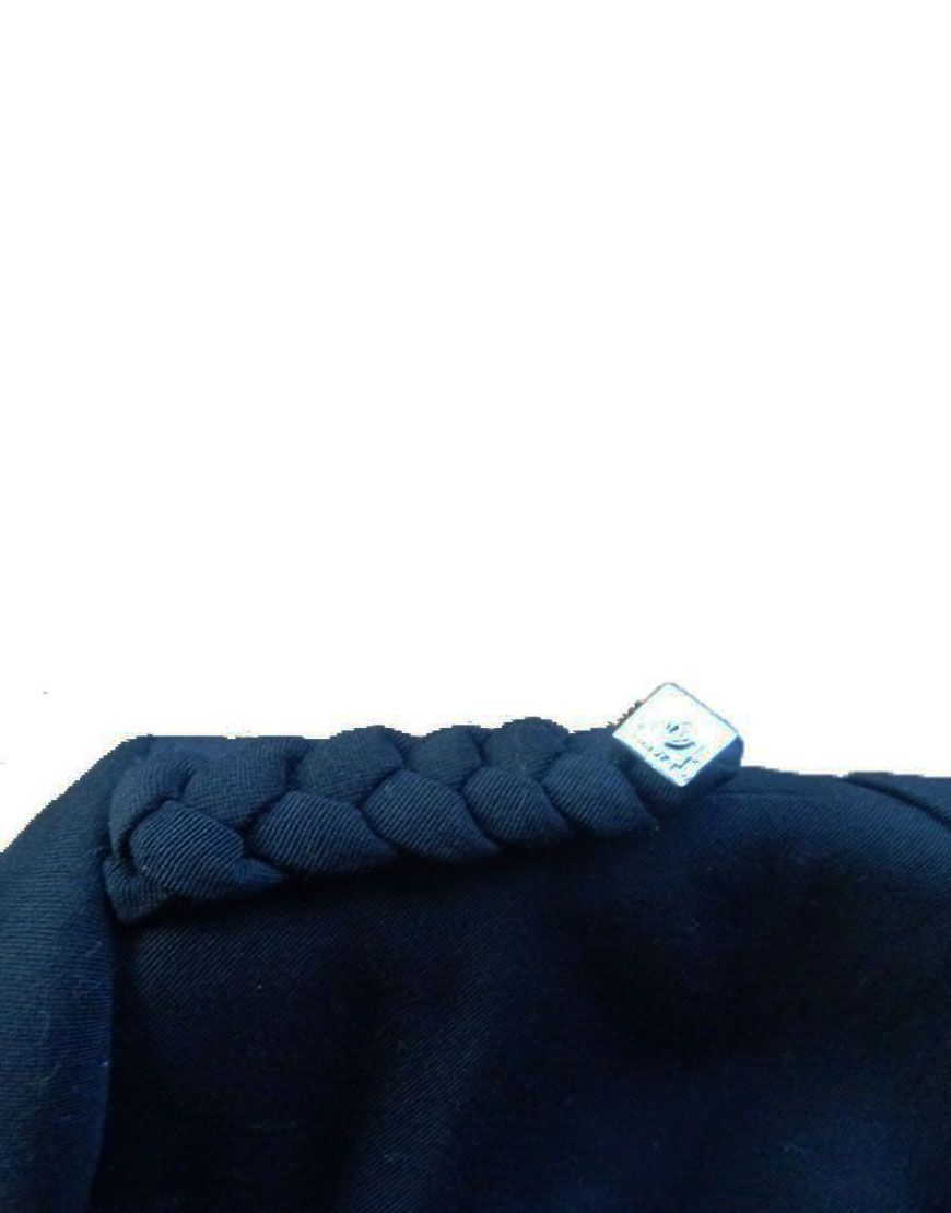 Prince Charlie Black Kilt Jacket with Silver Buttons
