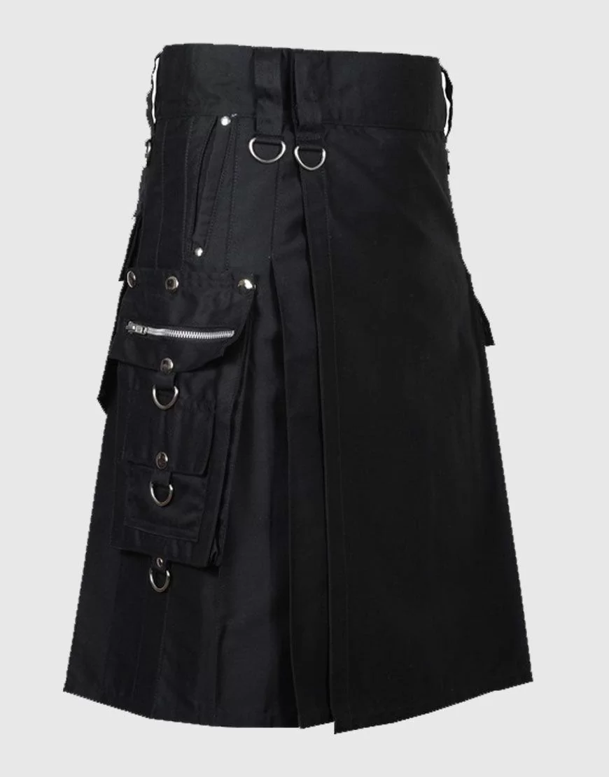 Punk Rock Utility Kilt For Men