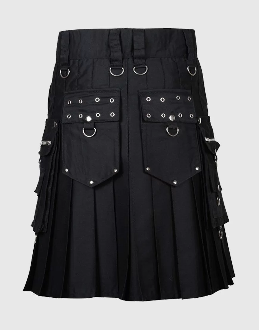 Punk Rock Utility Kilt For Men